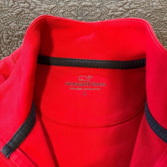Vineyard Vines Quarter Zip Red Size Large - Picture 4 of 8